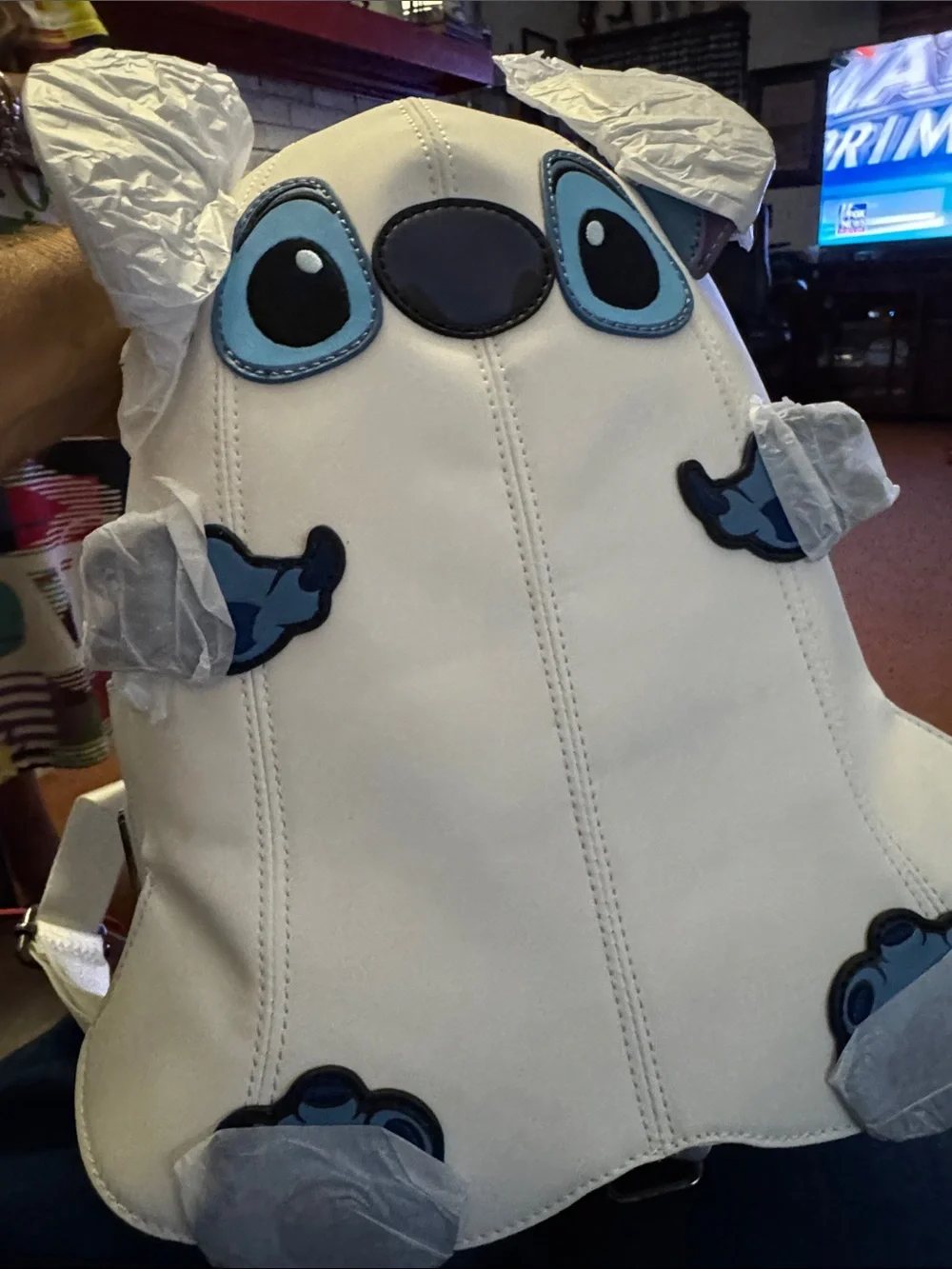 Loungefly White & Blue Stitch-Inspired Kids Backpack